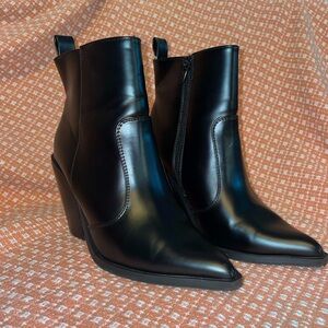 Black Heel Chelsea Ankle Boots ASOS size 8